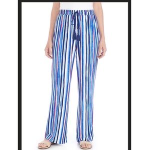 Grace Elements Navy Pink stripe Pant Size S